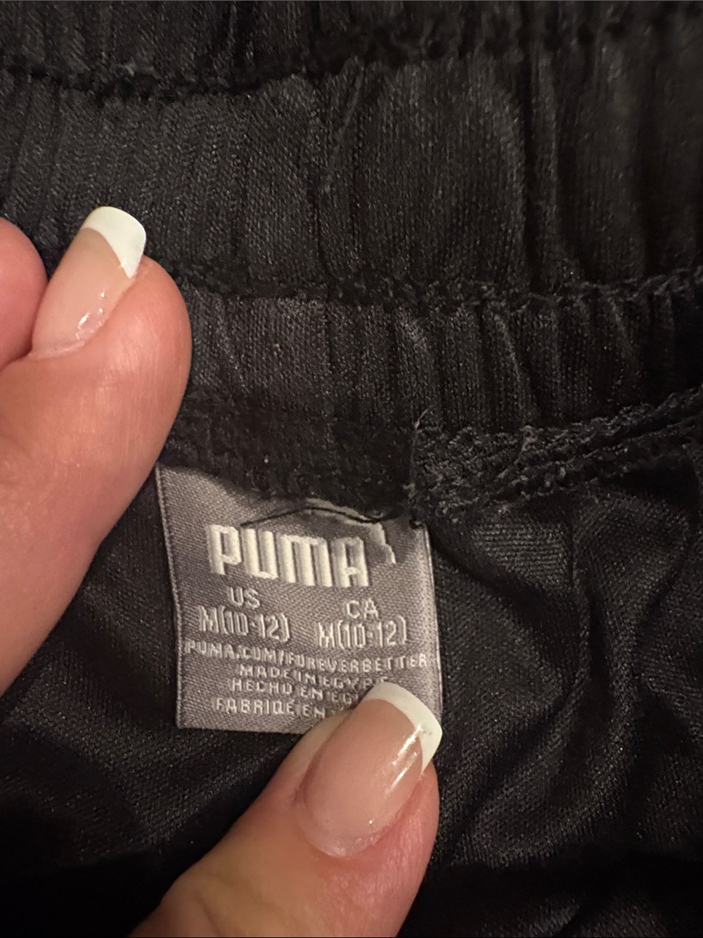 FREE in bundle boys 10/12 Puma Black basketball Shorts with White Puma Script - Picture 2 of 3